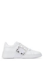 White Skate Leather Sneakers 1