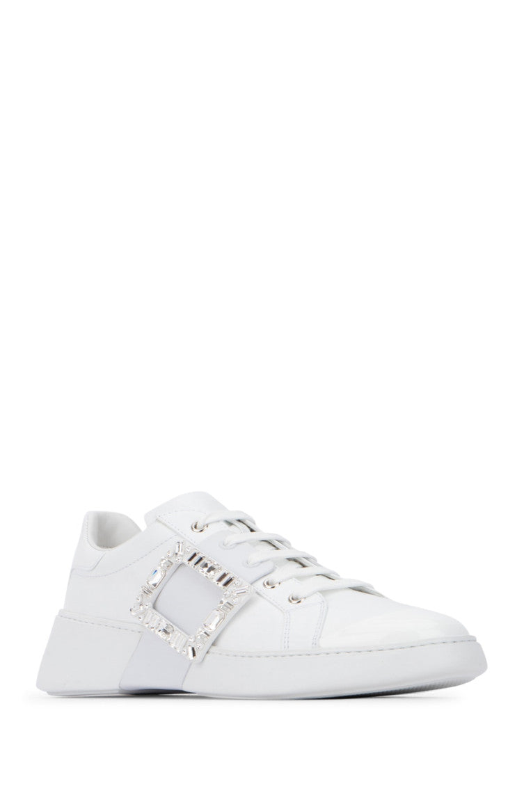 White Skate Leather Sneakers 2