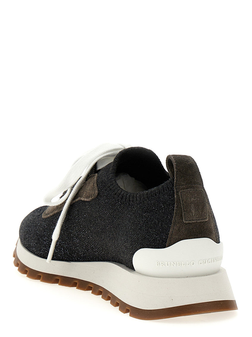 Dark Grey Lace Up Sneakers 3