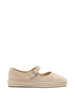 Beige Round-toe Espadrilles 1