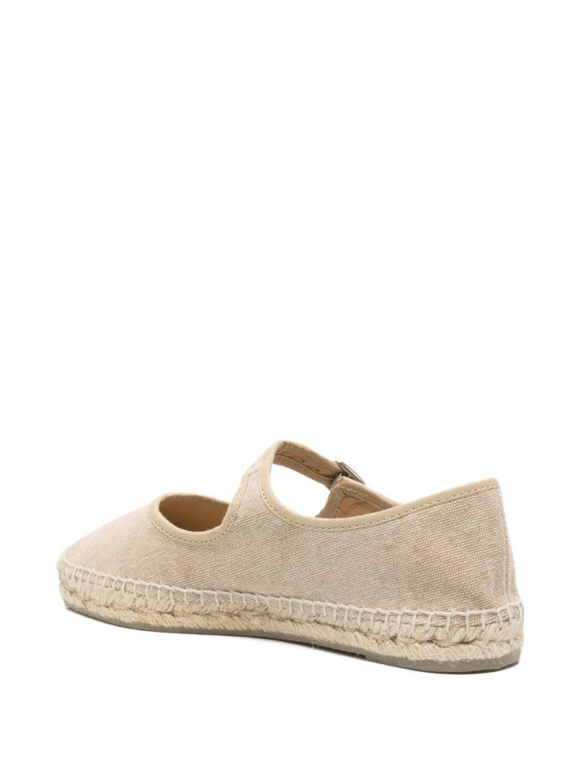 Beige Round-toe Espadrilles 3