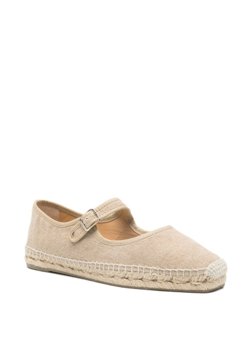 Beige Round-toe Espadrilles 4