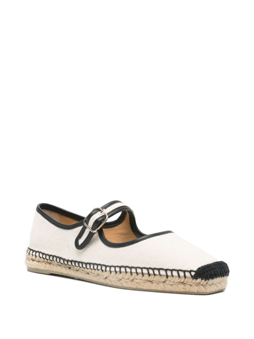 BlackWhite Round-toe Espadrilles 2