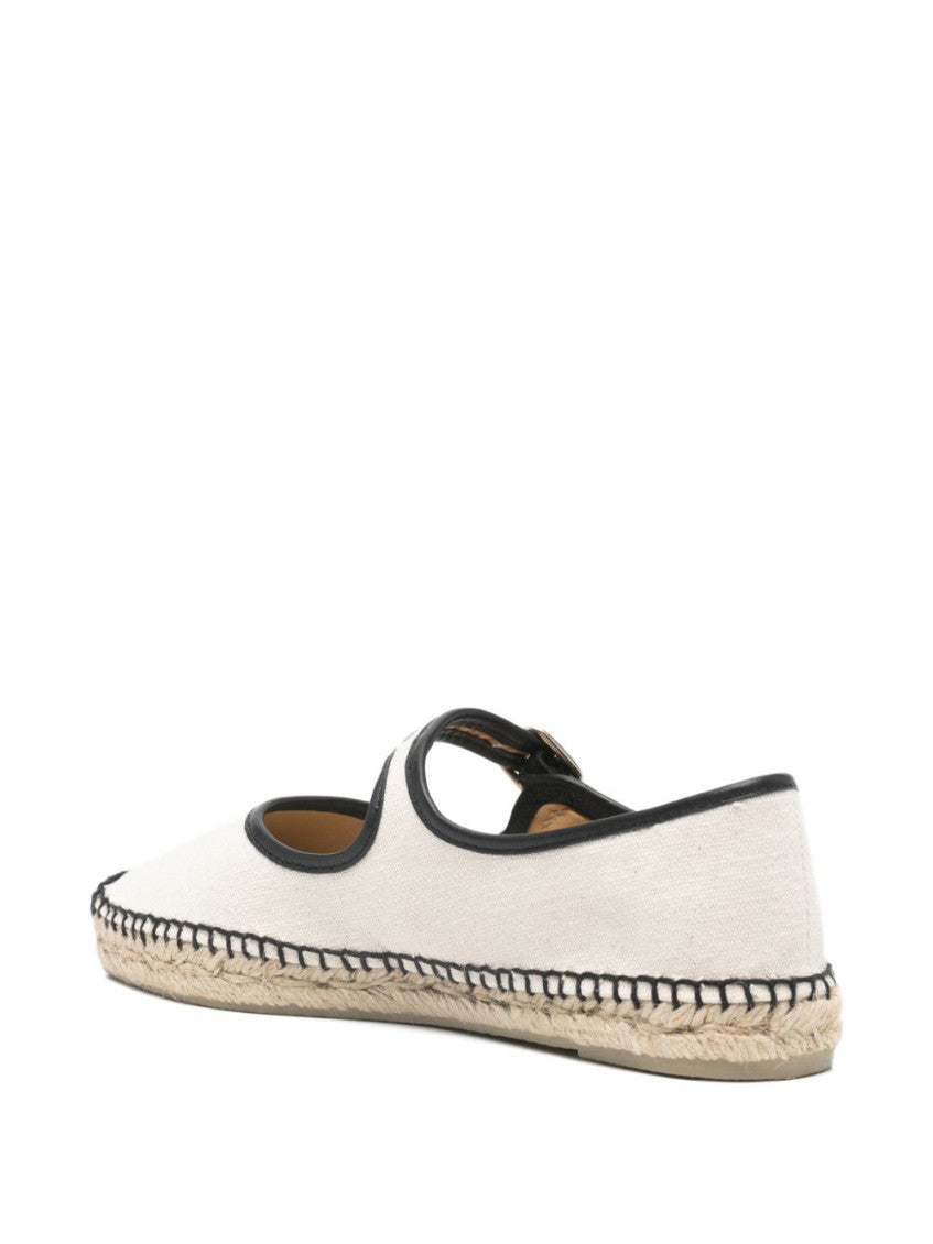 BlackWhite Round-toe Espadrilles 3
