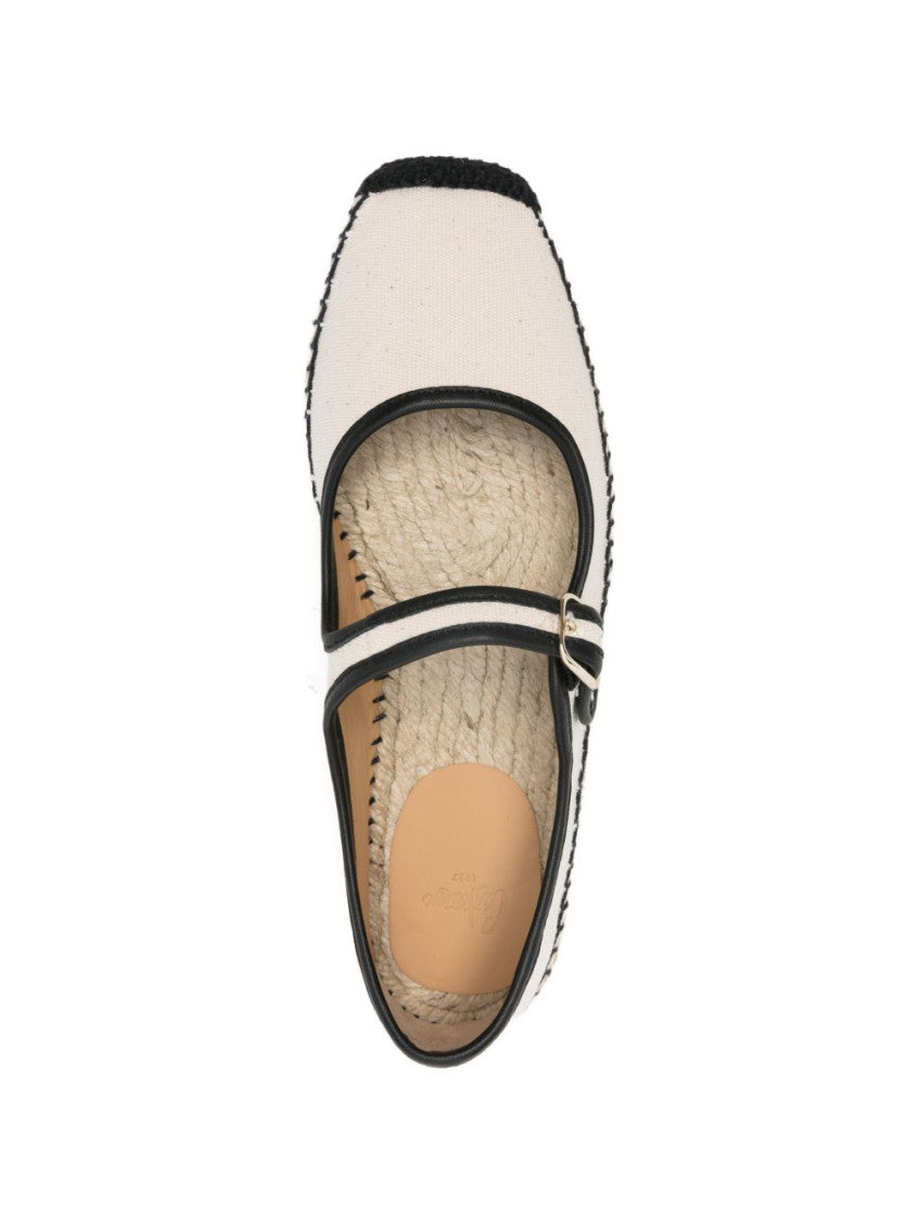 BlackWhite Round-toe Espadrilles 4