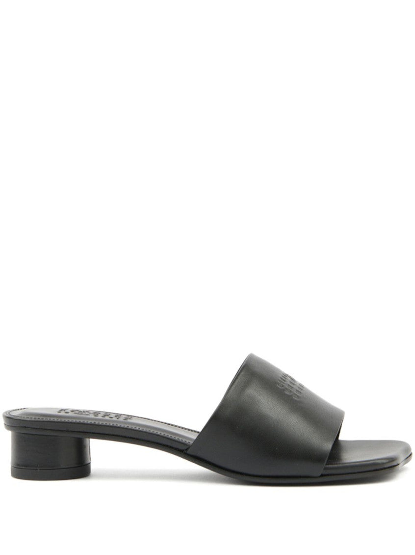 Black Leather Sandals 1
