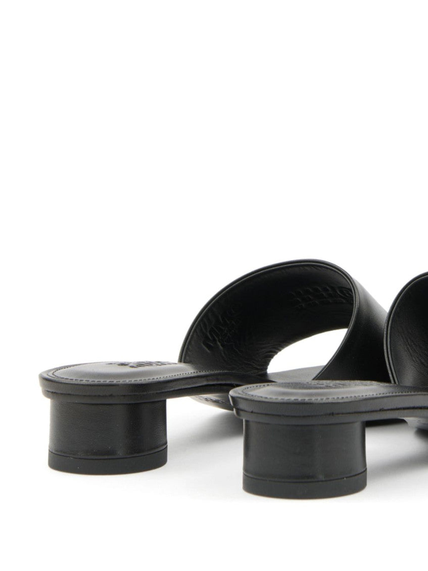 Black Leather Sandals 4