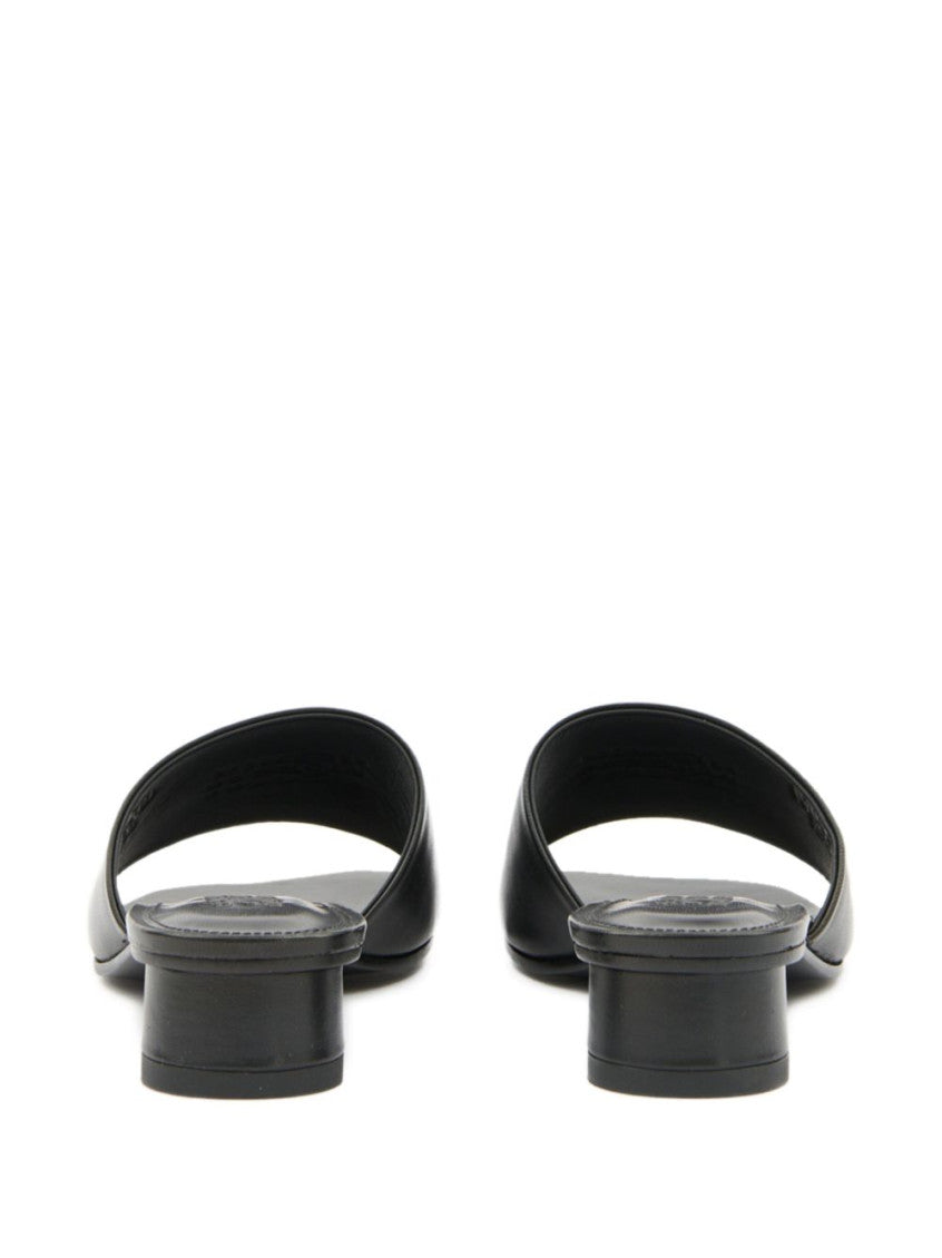 Black Leather Sandals 5