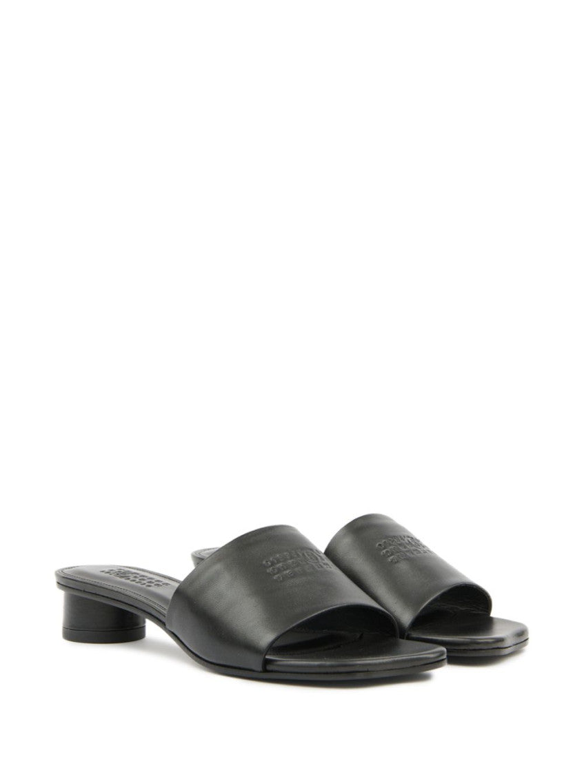 Black Leather Sandals 6