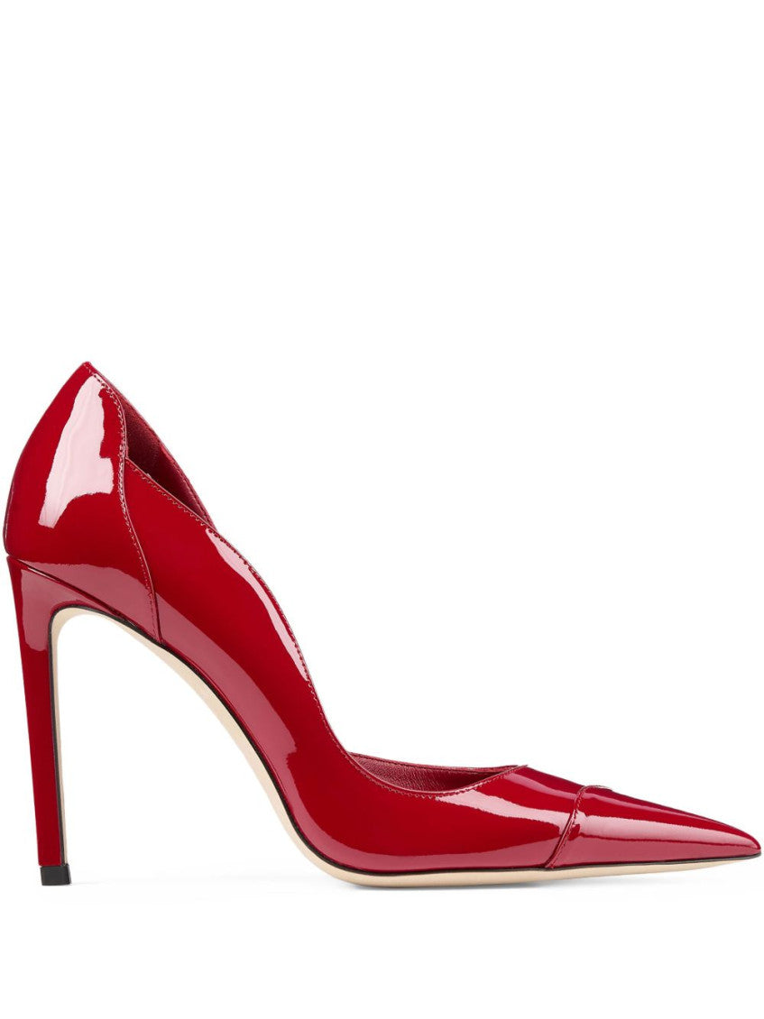 Red Brigitte Leather Pumps 1
