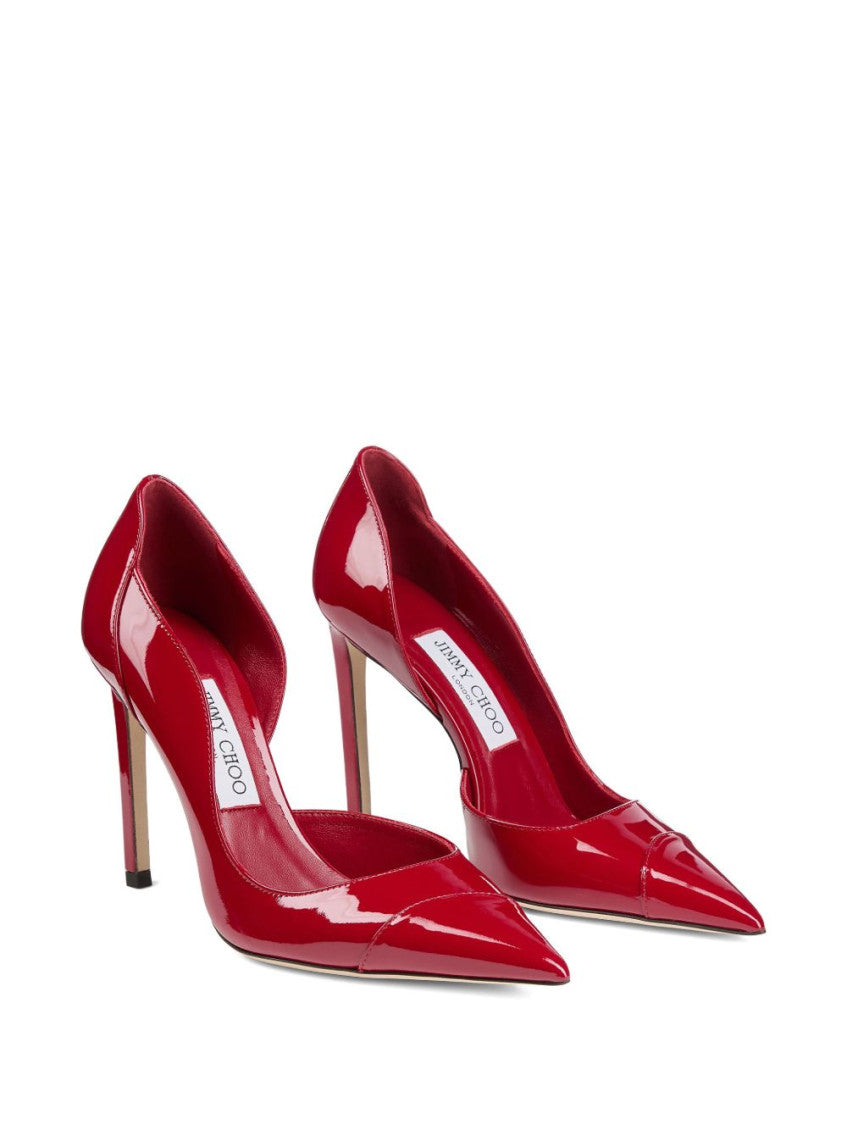 Red Brigitte Leather Pumps 3