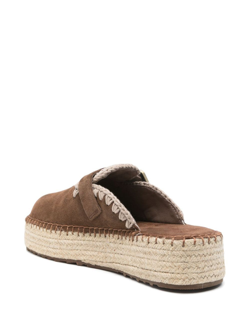 Brown Slip On Sandals 2