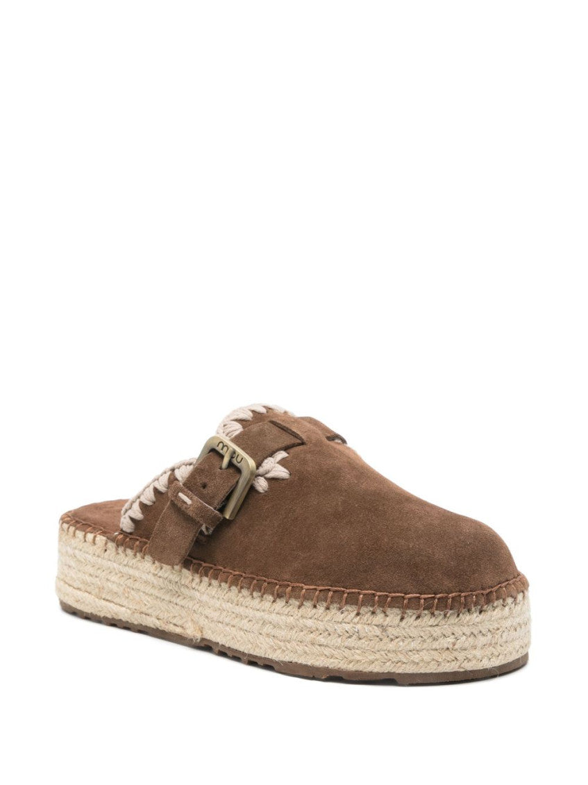 Brown Slip On Sandals 4