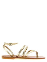 Golden Open Toe Sandals 1