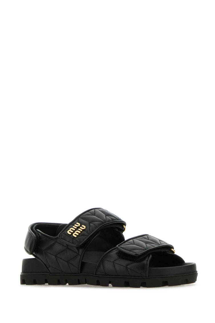 Black Leather Sandals 2