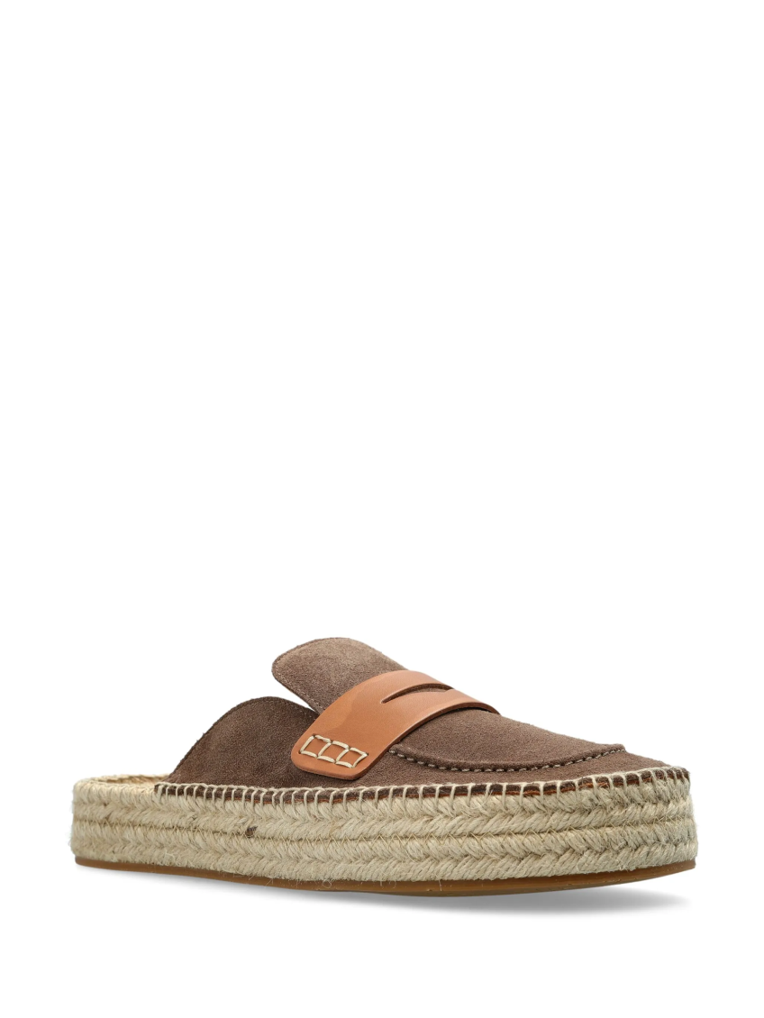 Brown Slip On Espadrilles 3