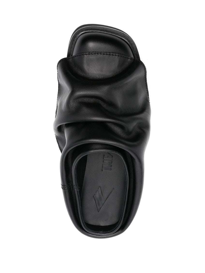 Black Leather Sandals 4