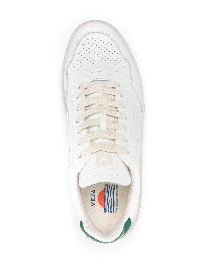 White Lace Up Sneakers 4