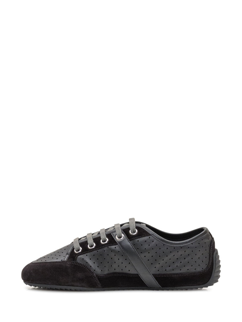 Black Perforated Sneakers 3