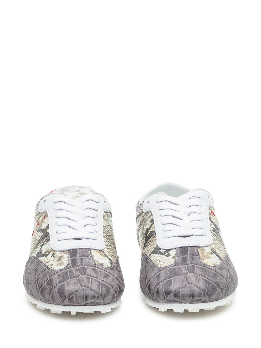 Multicolor Printed Low Sneakers 2