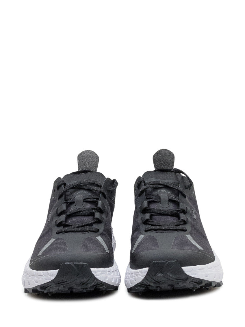 Black Textured Sneakers 2