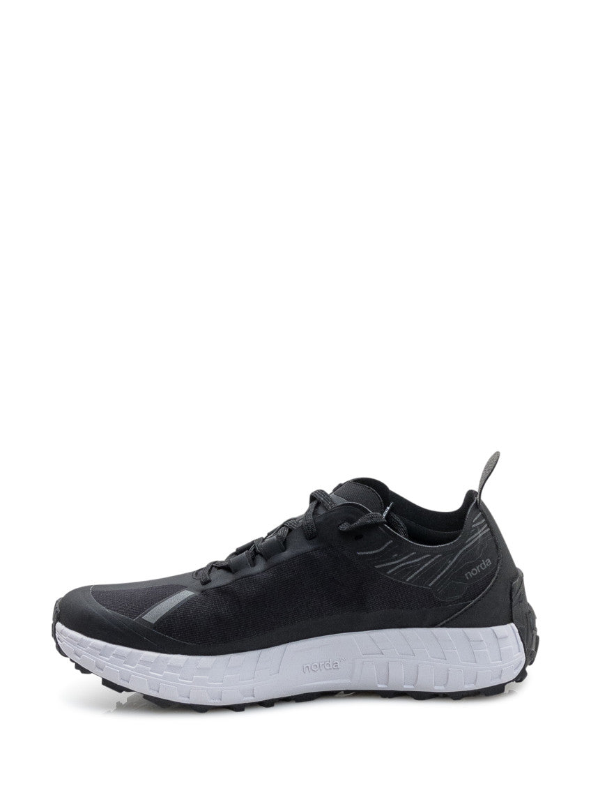 Black Textured Sneakers 4