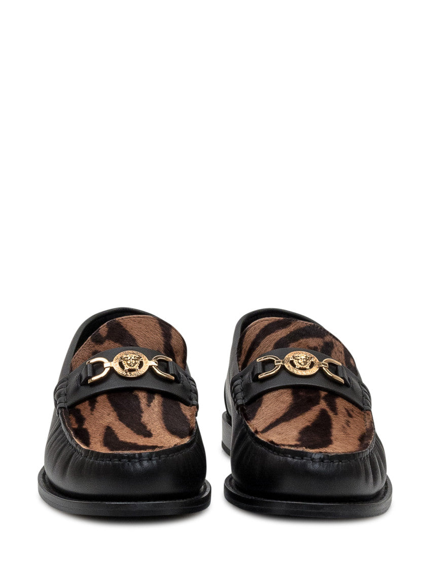 Black Printed Loafers 2