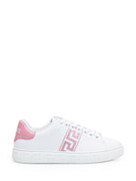 Pink Logo Greca Sneakers 1
