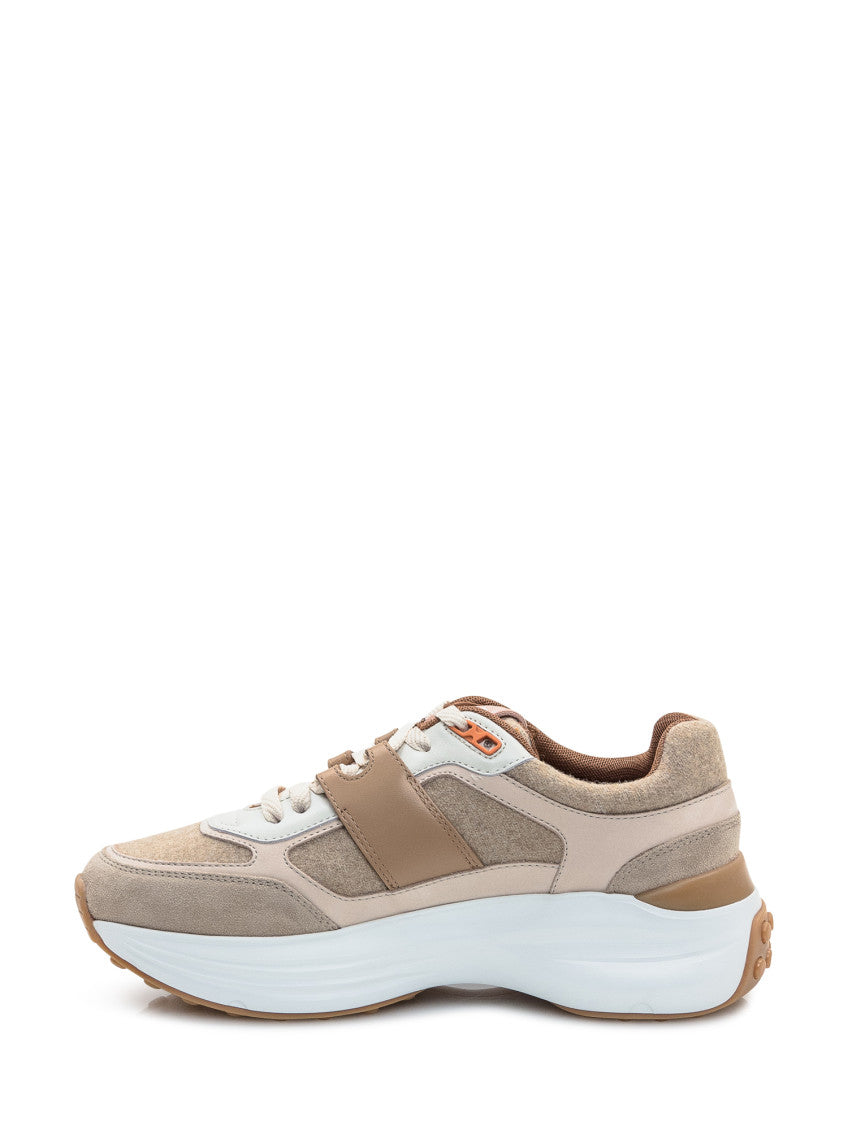 Beige Lace-up Sneakers 4