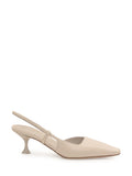 Beige Slingback Pumps 1
