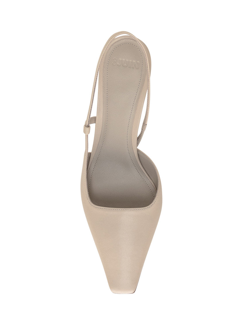 Beige Slingback Pumps 4