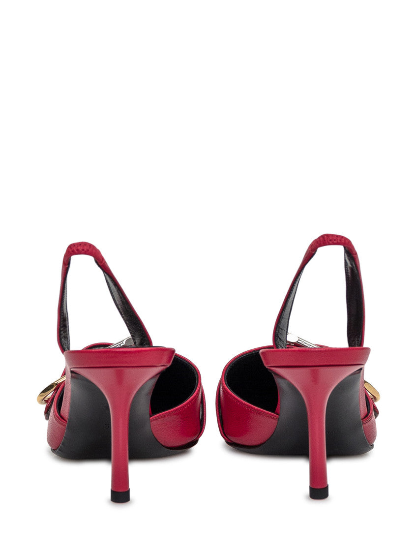 Red Slingback Pumps 3