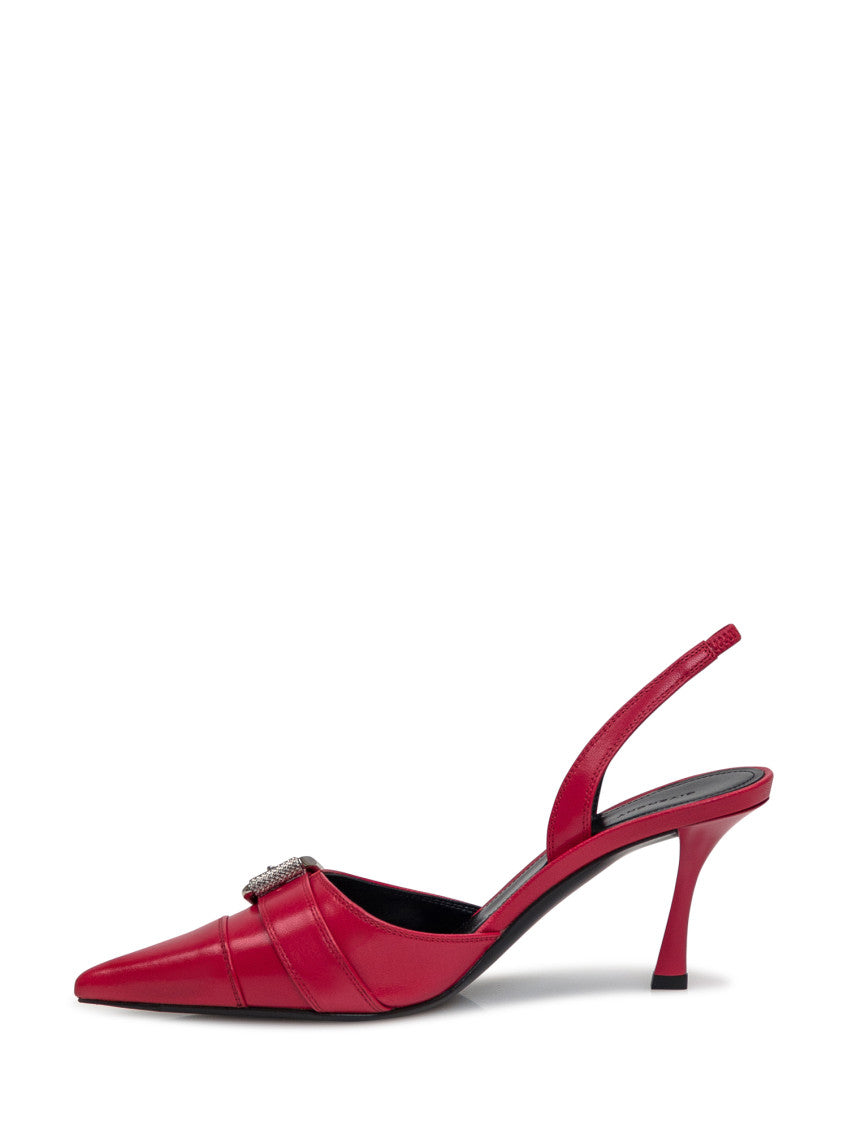 Red Slingback Pumps 4
