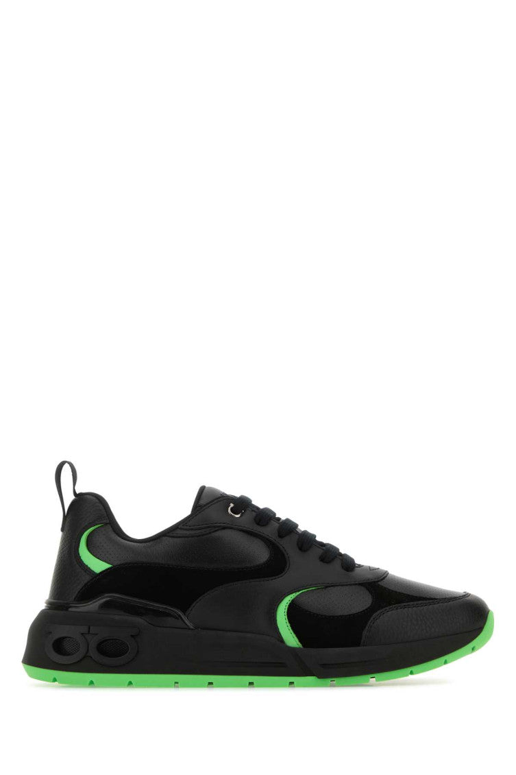 Black leather Cosimina sneakers 1