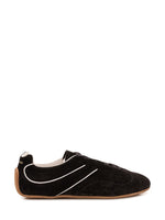 Black Solid Sneakers 1