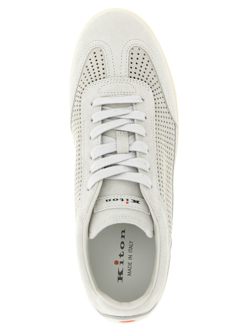 Light Grey Perforated Sneakers 4