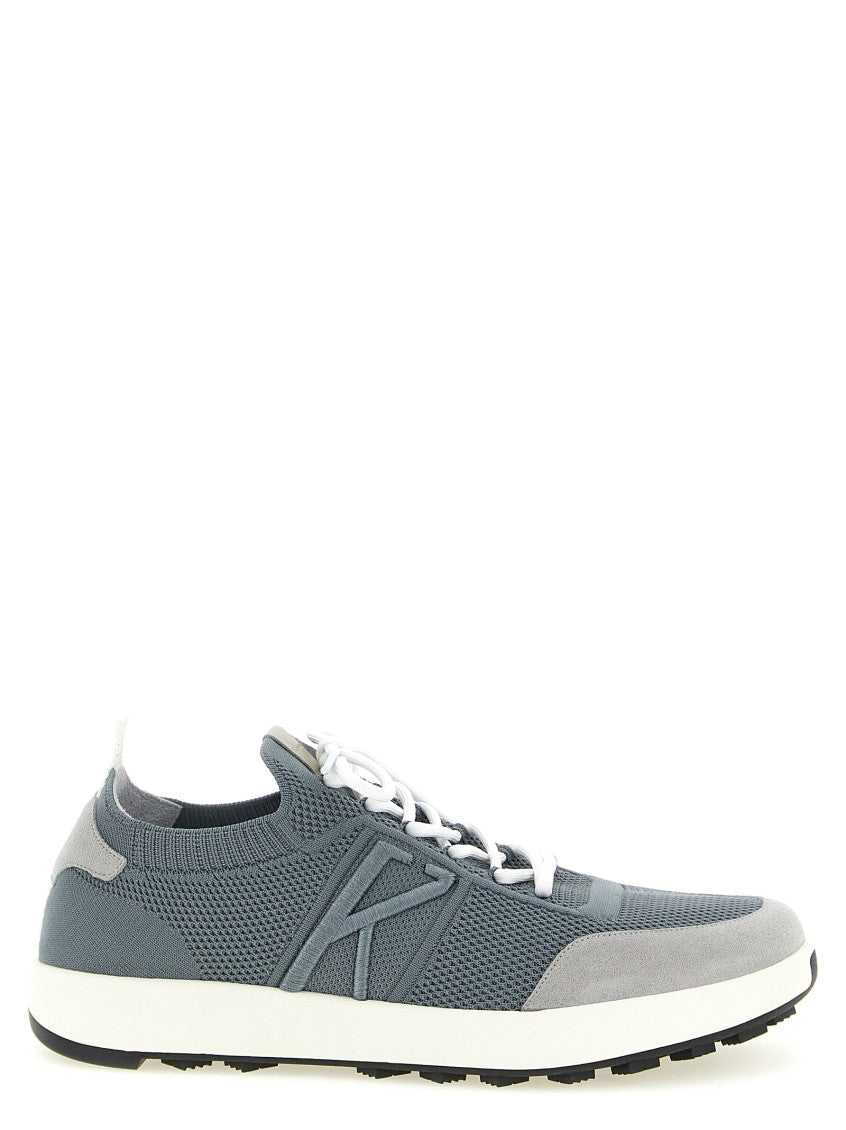 Grey Lace-up Sneakers 1