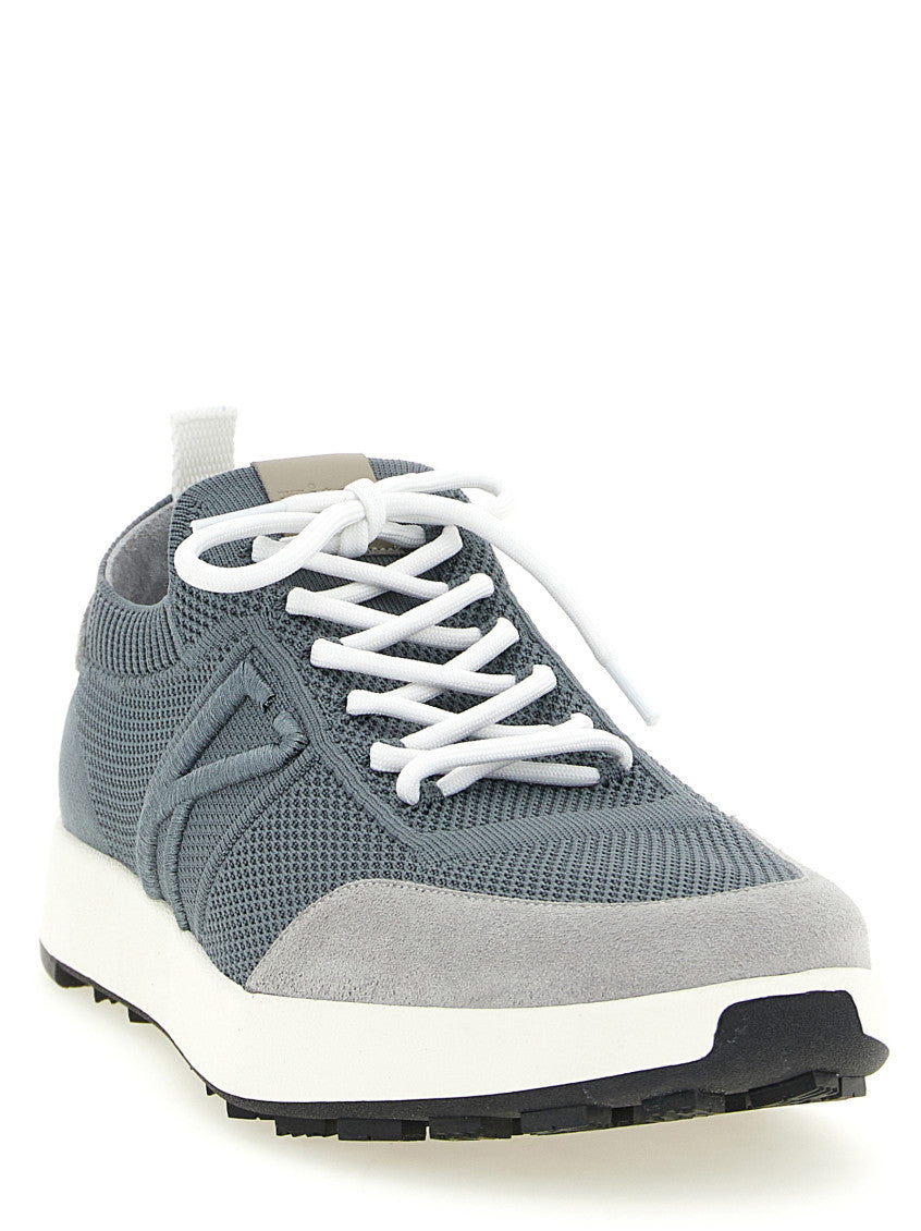 Grey Lace-up Sneakers 2