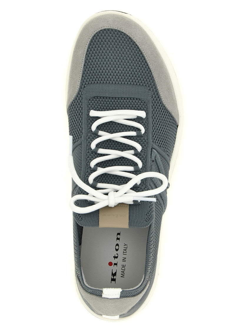 Grey Lace-up Sneakers 4