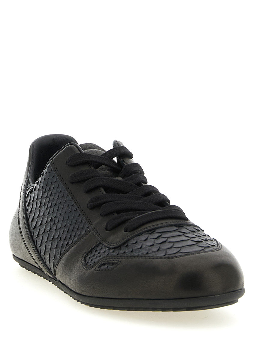 Black Leather Sneakers 2