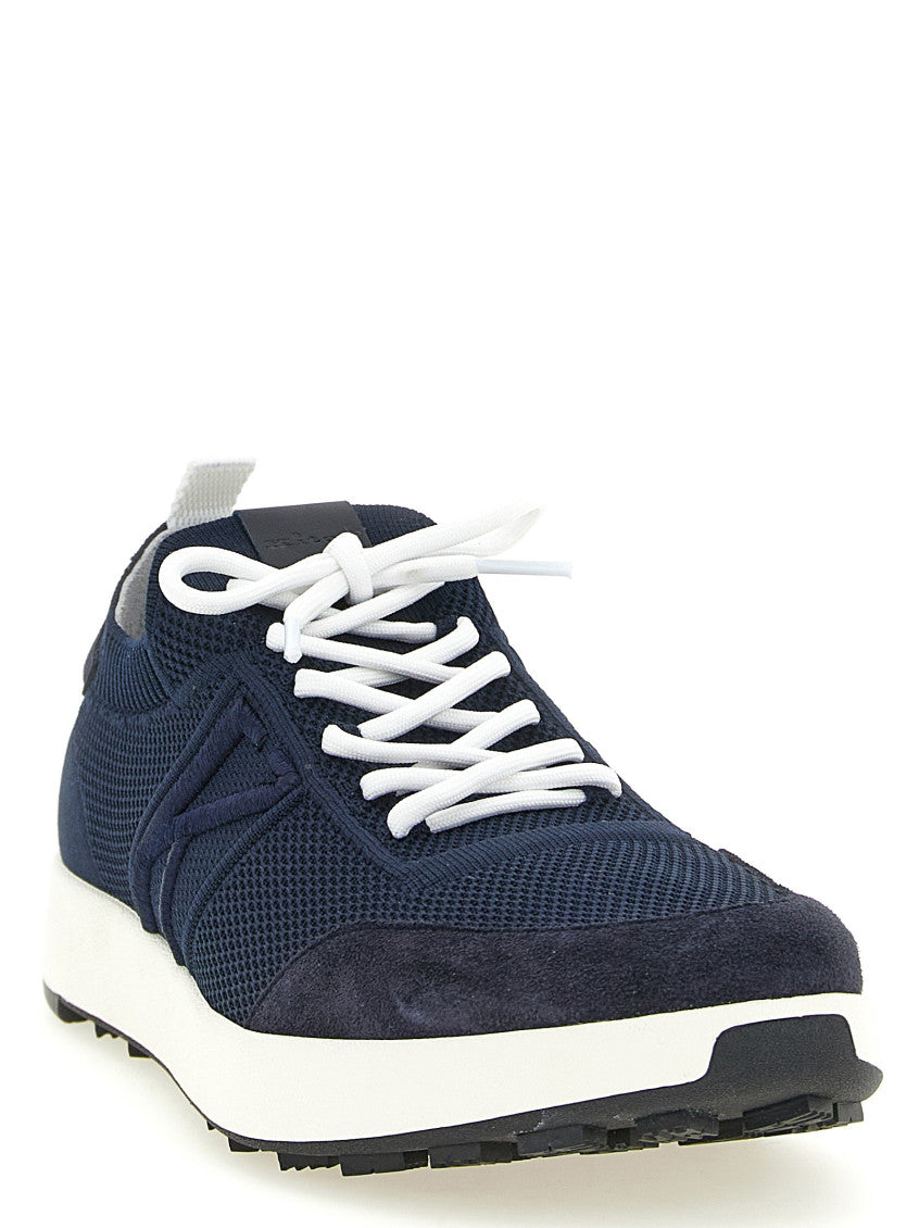 Blue Lace-up Sneakers 2