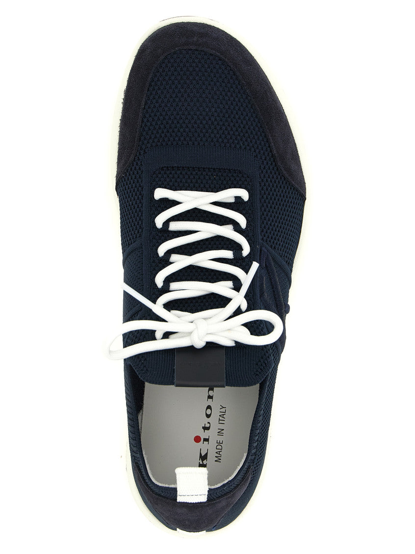 Blue Lace-up Sneakers 4