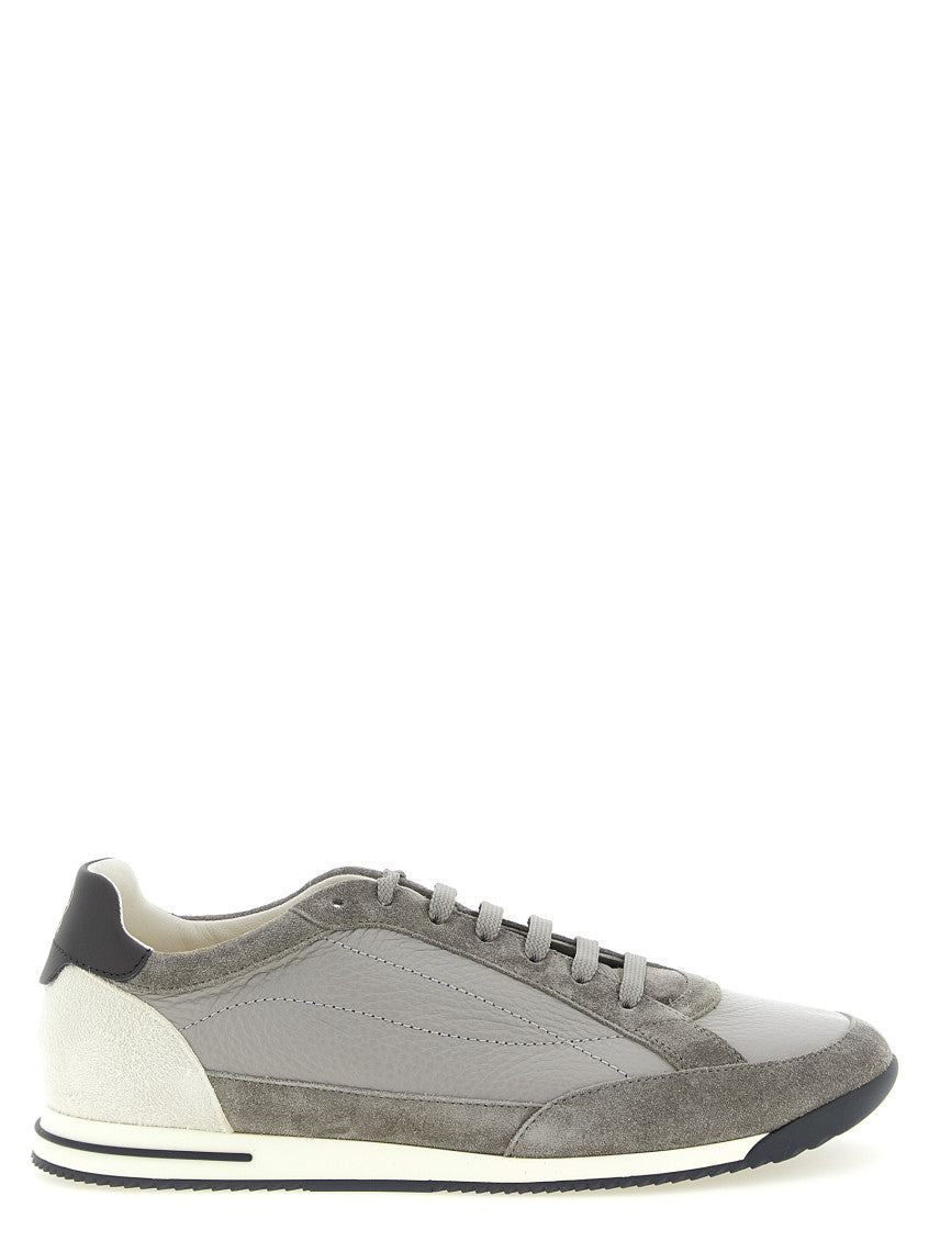 Grey Lace-up Sneakers 1