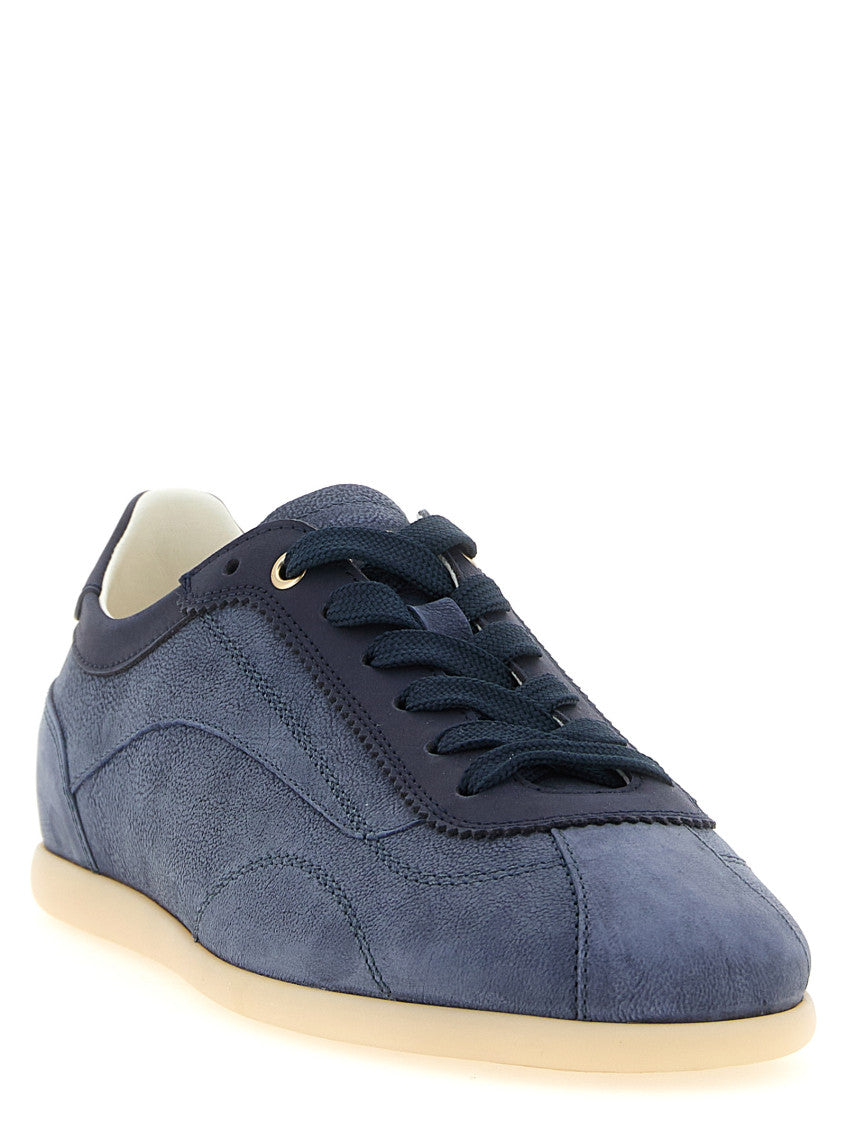 Blue Lace-up Sneakers 2