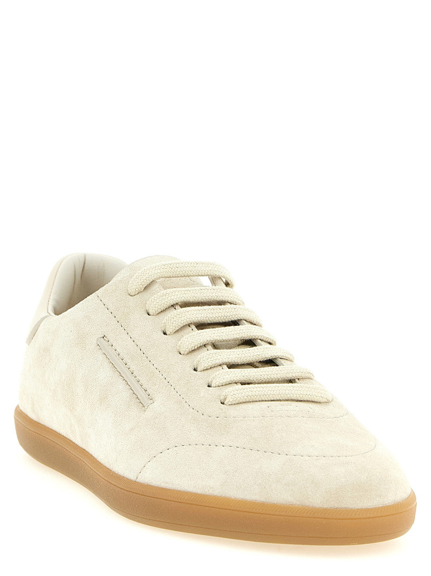 Beige Lace-up Sneakers 2
