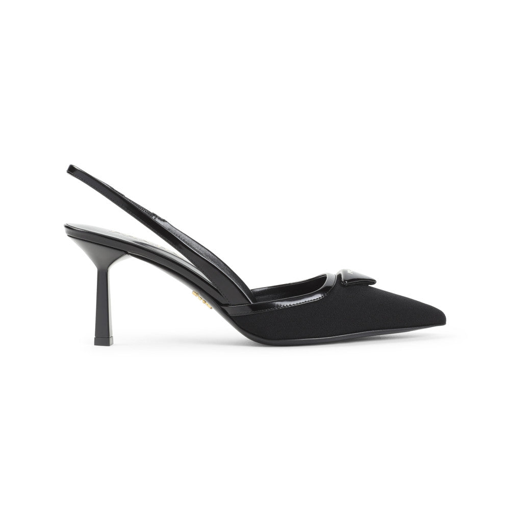 Black Slingback Pumps 1