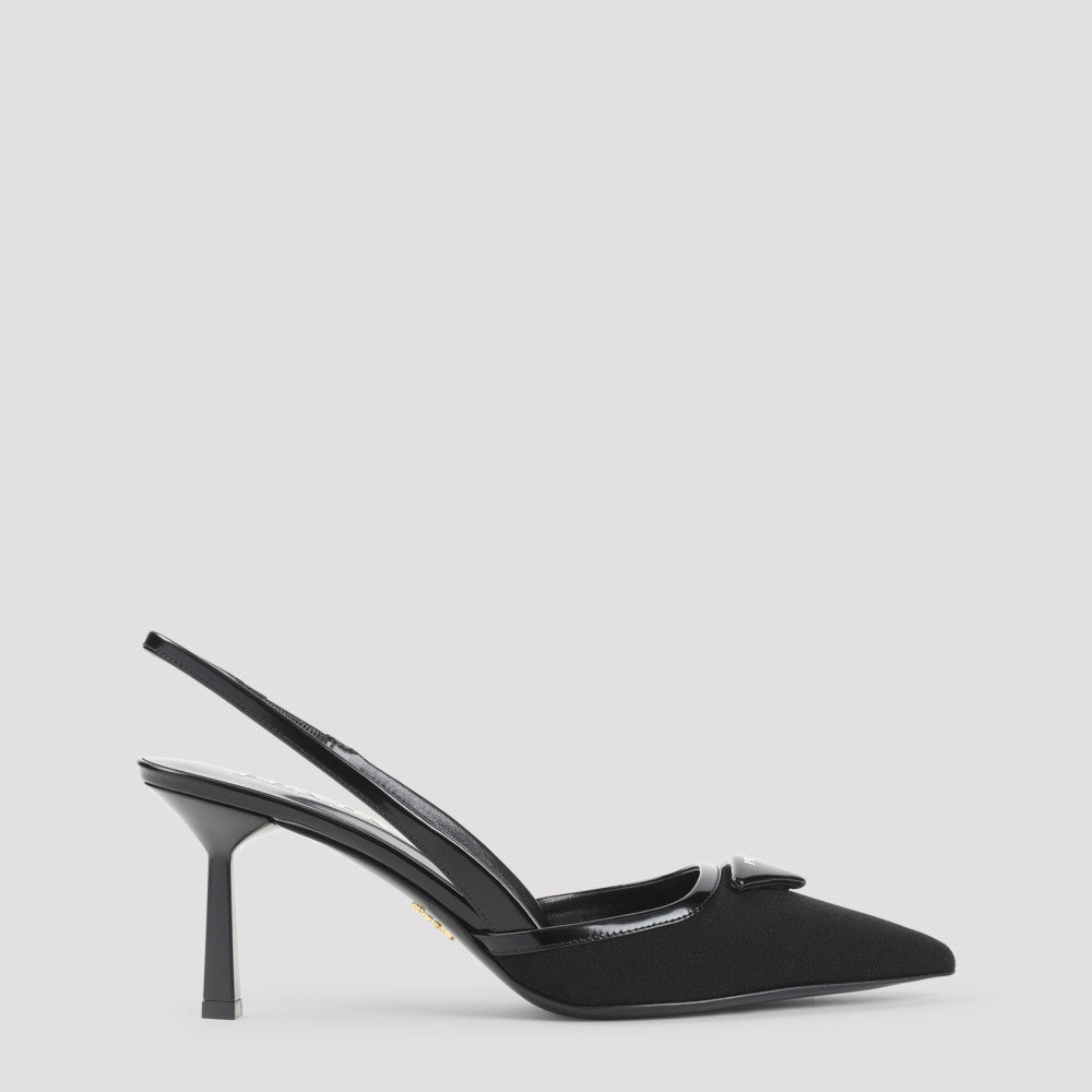 Black Slingback Pumps 2