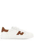 White Color Block Sneakers 1