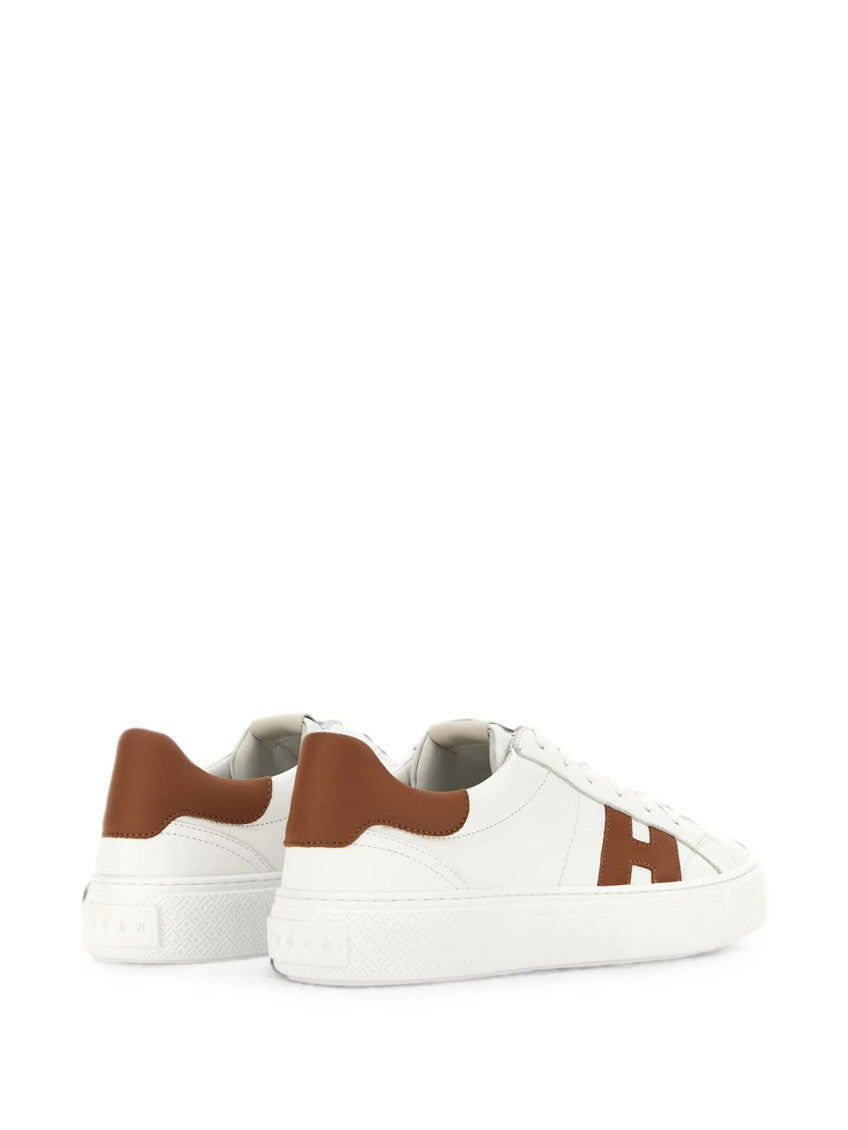 White Color Block Sneakers 3