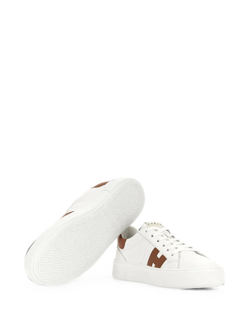 White Color Block Sneakers 4